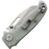 Demko AD 20.5 Shark Lock S35VN Jade G10 Stonewash Blade Folding Knife For EDC Enthusiasts And Collectors by Demko