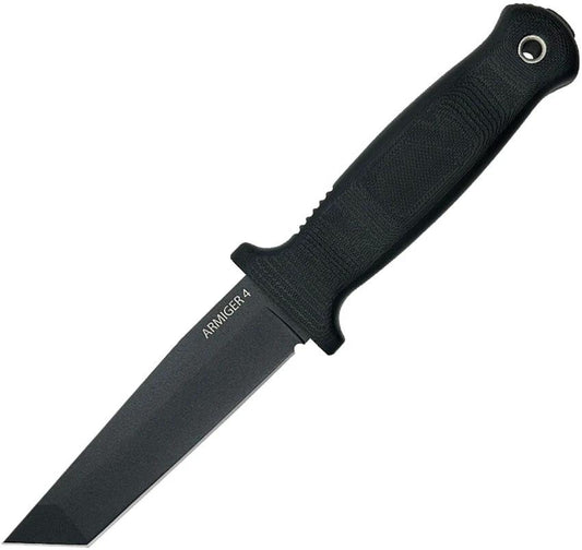 Demko Armiger 4 Fixed Blade Tanto ARM4-80CRV2-BLK-TP by Demko