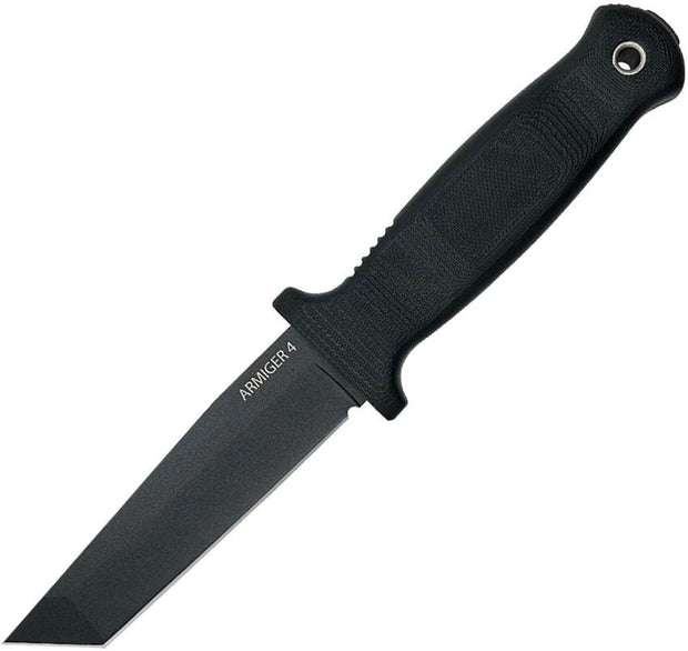 Demko Armiger 4 Fixed Blade Tanto ARM4-80CRV2-BLK-TP by Demko