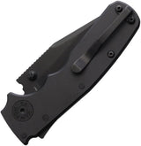 Demko Shark Cub Stealth Clip Point Black EDC Knife for Everyday Carry Enthusiasts by Demko