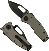 Demko Nano Shark Lock Knife Stealth Gray 20CV DLC Clip Point Premium EDC Enthusiasts by Demko
