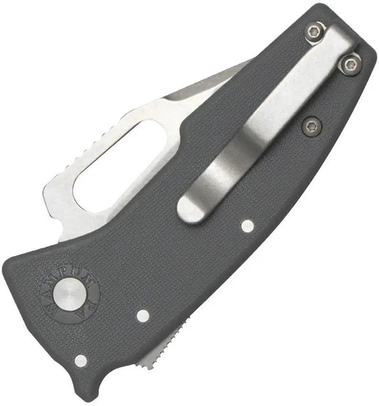 Demko Nano Shark Knife AUS10A Clip Point Gray G10 Handle For EDC Enthusiasts Everyday Carry by Demko