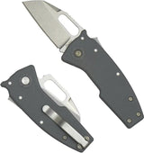 Demko Nano Shark AUS10A Stonewash Shark Foot Blade 3.75in Closed Gray GRN Handle EDC Knife For EDC Enthusiasts by Demko