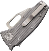 Demko Nano Shark Lock Titanium Knife For EDC Enthusiasts Stealth Gray Ti Handle 3.75 In Closed 2.13 In Blade by Demko