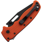Demko AD 20.5 Shark-Lock DLC Knife With D2 Blade Orange G10 Handle EDC For Enthusiasts by Demko