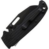 Demko AD 20.5 Shark Lock Premium DLC EDC Knife For Knife Enthusiasts With 3 Inch AUS 10A Blade And Grivory Handle by Demko