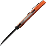 Demko AD 20.5 Orange Shark DLC Coated AUS-10A Knife EDC by Demko