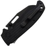 Demko AD 20.5 Shark Lock Knife DLC D2 Wharncliffe Blade Black G10 Handle for EDC Enthusiasts by Demko