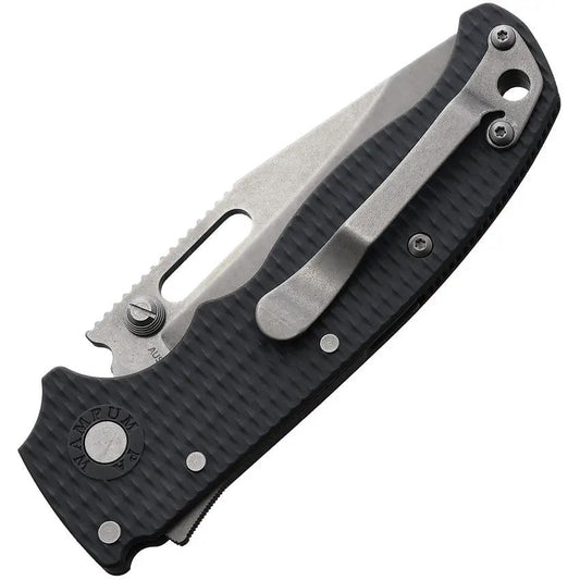 Demko AD 20.5 Shark Lock Knife Gray Grivory Handle 4 Inch Closed 3 Inch AUS 10A Blade EDC by Demko