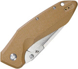 DOTS Gear Hercules LinQ Lock - 5 Inch Closed K110 Tool Steel Blade with Tan G10 Handle by DOTS Gear