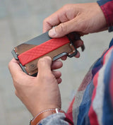 Dango D01 DTEX Wallet Dapper Gray - RFID Blocking, Built-In Bottle Opener, Holds 12 Cards by Dango