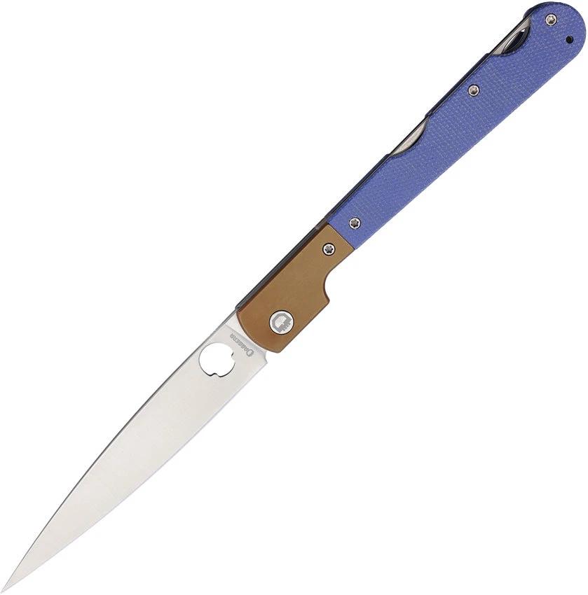 Daggerr Knives Corso Lockback Blue Micarta DG2303-MBLUST by Daggerr Knives