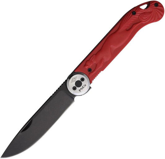 Daggerr Knives Peremen Mys Linerlock Red PM2401-RDBW by Daggerr Knives