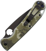Daggerr Knives Zhalo Linerlock - Camouflage G10 Handle with DLC Coated D2 Blade Steel by Daggerr Knives