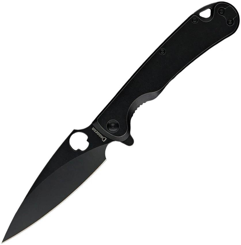 Daggerr Knives Zhalo Framelock Black FM02-2FRBWBW by Daggerr Knives