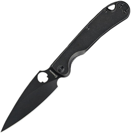 Daggerr Knives Zhalo Framelock Black FM02-2FRBWBW-NF by Daggerr Knives