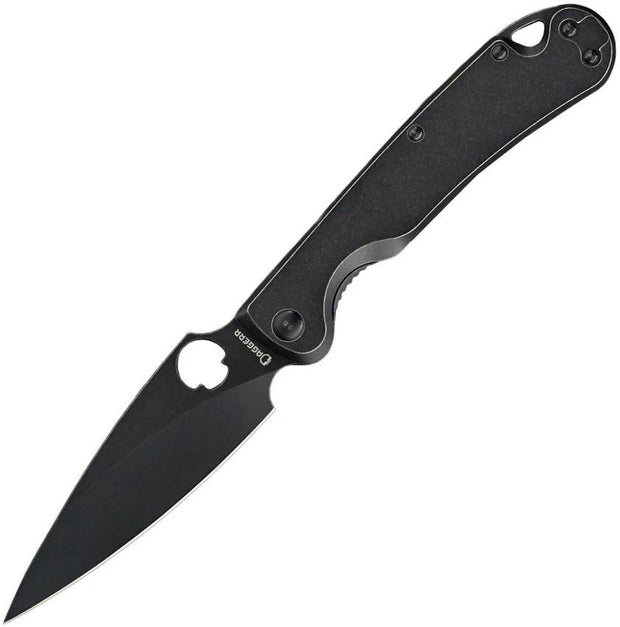Daggerr Knives Zhalo Framelock Black FM02-2FRBWBW-NF by Daggerr Knives