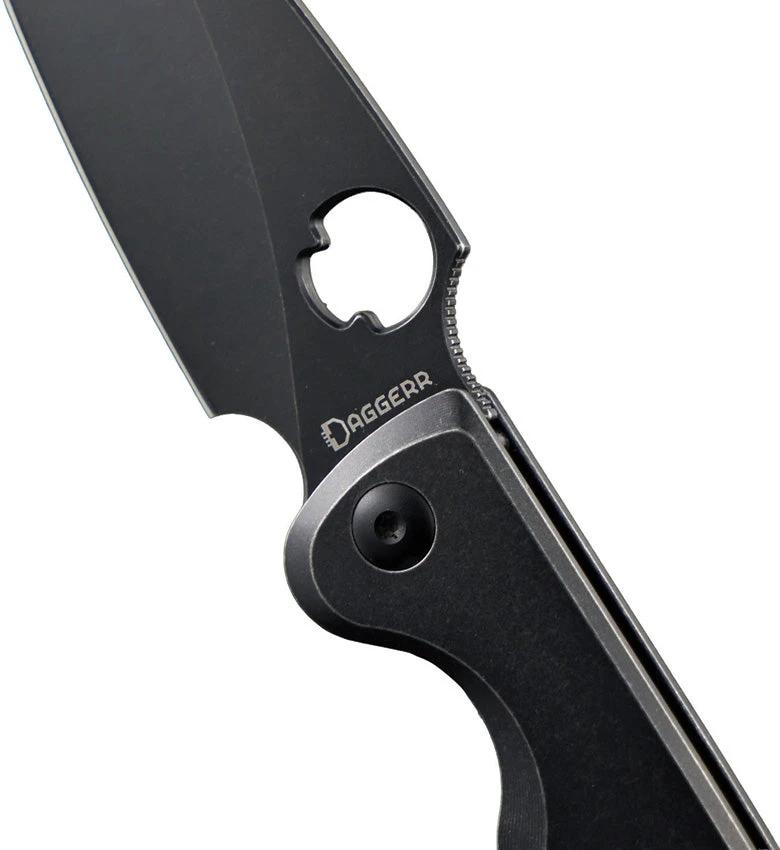 Daggerr Knives Zhalo Framelock Black FM02-2FRBWBW-NF by Daggerr Knives