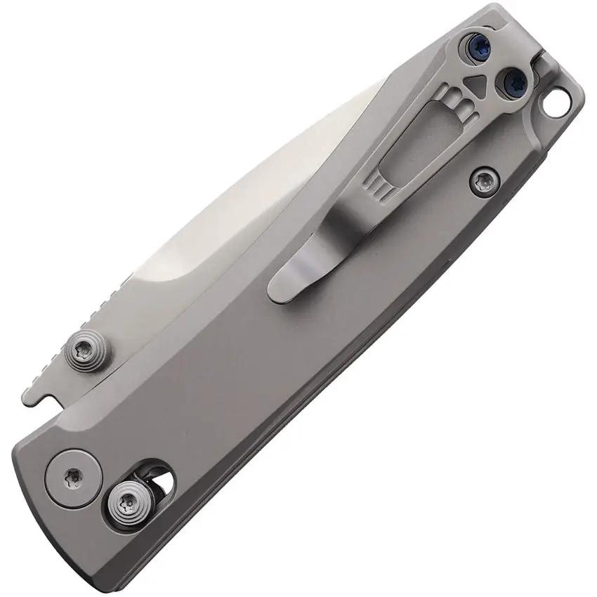 Daggerr Knives Nightmare X-Lock MagnaCut Gray Titanium - 3-Inch Satin Drop Point Blade by Daggerr Knives