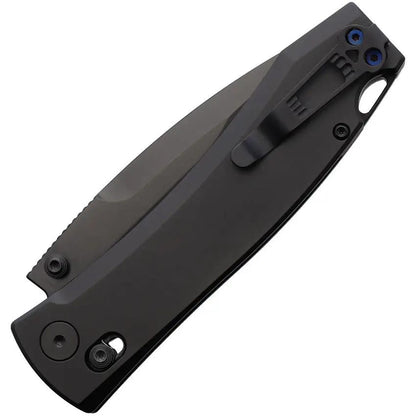 Daggerr Knives Nightmare Crossbar Lock - MagnaCut Steel Spear Point Blade, Black Titanium Handle by Daggerr Knives