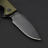 Daggerr Knives Fielder Linerlock Olive - Compact EDC with 3.5in 8Cr14MoV Blade, Textured FRN Handle by Daggerr Knives