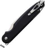 Daggerr Knives Parrot Button Lock - 6in Closed, 4.75in VG-10 Stonewashed Blade, Black G10 Handle by Daggerr Knives
