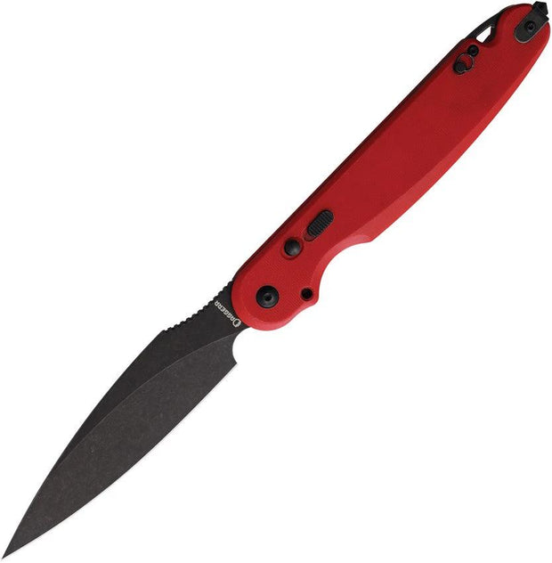 Daggerr Knives Parrot Button Lock Red FM03-1RDBWVG10 by Daggerr Knives