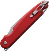 Daggerr Knives Parrot Button Lock Red FM03-1RDSWVG10 by Daggerr Knives