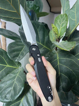 Daggerr Knives Nestor Button Lock Black FM03-2BKSWVG10 by Daggerr Knives
