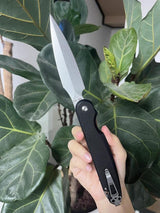 Daggerr Knives Nestor Button Lock Black FM03-2BKSWVG10 by Daggerr Knives