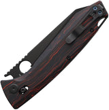 Daggerr Knives Alligator Crossbar Lock Black FM08-1-DH-BK by Daggerr Knives