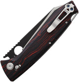 Daggerr Knives Alligator Crossbar Lock FM08-1-DH-BW - MagnaCut Reverse Tanto Blade With Two Tone G10 Handle by Daggerr Knives