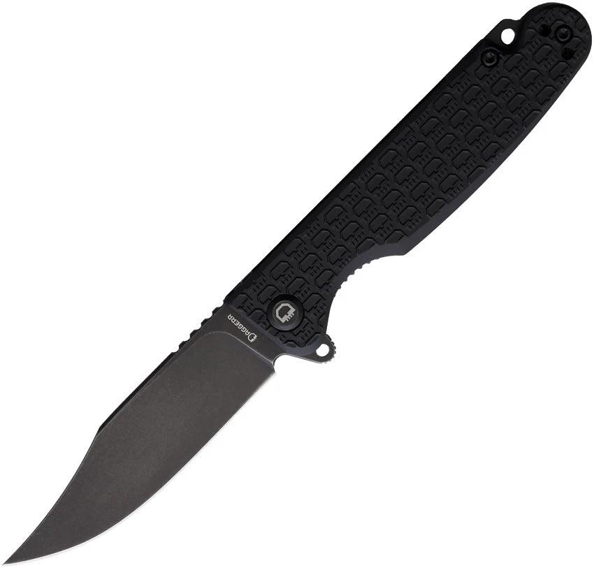 Daggerr Knives Leprechaun Linerlock Black LPMFRNBKBW by Daggerr Knives