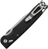 Daggerr Knives Pike Crossbar Lock Black FRN Handle - Durable Stonewash Finish 8Cr14MoV Clip Point Blade For EDC by Daggerr Knives
