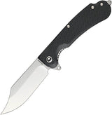 Daggerr Knives Powie Linerlock Black SW PWFRNBKSW by Daggerr Knives