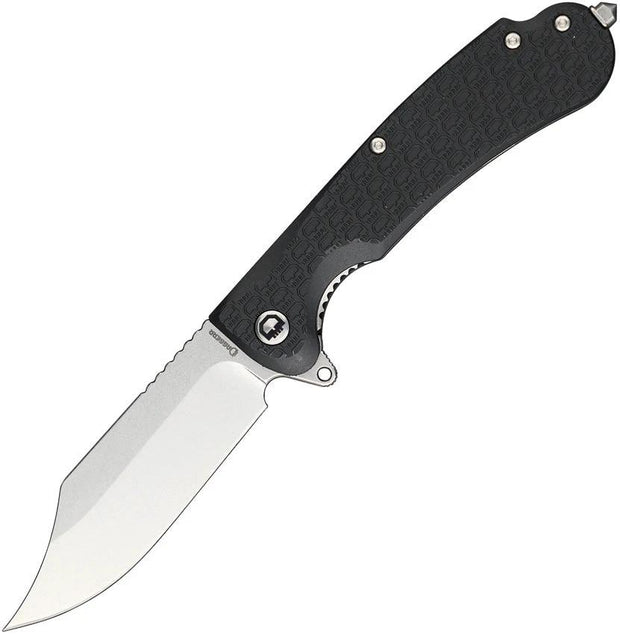 Daggerr Knives Powie Linerlock Black SW PWFRNBKSW by Daggerr Knives