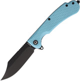 Daggerr Knives Powie Linerlock Light Blue PWFRNTFNBW by Daggerr Knives
