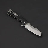 Daggerr Knives Rhino Linerlock Black - 3.5 Inch Stonewash Blade With 8Cr14MoV Steel And FRN Handle by Daggerr Knives