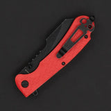 Daggerr Knives Rhino Linerlock Orange - Textured FRN Handle, 3.5in 8Cr14MoV Blade, Glass Breaker by Daggerr Knives