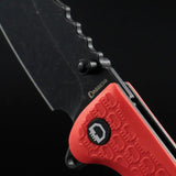 Daggerr Knives Rhino Linerlock Orange - Textured FRN Handle, 3.5in 8Cr14MoV Blade, Glass Breaker by Daggerr Knives