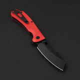 Daggerr Knives Rhino Linerlock Orange - Textured FRN Handle, 3.5in 8Cr14MoV Blade, Glass Breaker by Daggerr Knives