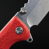 Daggerr Rhino Linerlock Orange - 3.5 Inch Stonewash Blade 8Cr14MoV Orange FRN Handle Glass Breaker by Daggerr Knives