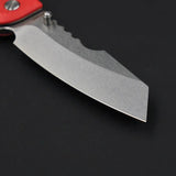 Daggerr Rhino Linerlock Orange - 3.5 Inch Stonewash Blade 8Cr14MoV Orange FRN Handle Glass Breaker by Daggerr Knives