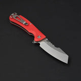 Daggerr Rhino Linerlock Orange - 3.5 Inch Stonewash Blade 8Cr14MoV Orange FRN Handle Glass Breaker by Daggerr Knives