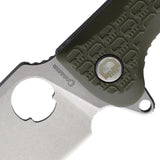 Daggerr Knives Resident Linerlock Olive RSFRNOLSW - Textured FRN Handle With Extended Tang And Glass Breaker by Daggerr Knives