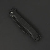 Daggerr Knives Toothpick Linerlock - Black Stonewash 8Cr14MoV Clip Point With FRN Handle And Pocket Clip by Daggerr Knives