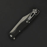 Daggerr Knives Toothpick Linerlock - Black ABS Handle, 8Cr14MoV Stainless Blade, Stonewash Finish by Daggerr Knives