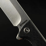 Daggerr Knives Toothpick Linerlock - Black ABS Handle, 8Cr14MoV Stainless Blade, Stonewash Finish by Daggerr Knives