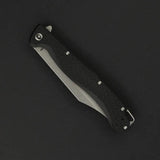 Daggerr Knives Toothpick Linerlock - Black ABS Handle, 8Cr14MoV Stainless Blade, Stonewash Finish by Daggerr Knives
