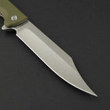 Daggerr Knives Toothpick Linerlock OD Green - Stonewashed 8Cr14MoV Blade, Extended Tang, Pocket Clip by Daggerr Knives